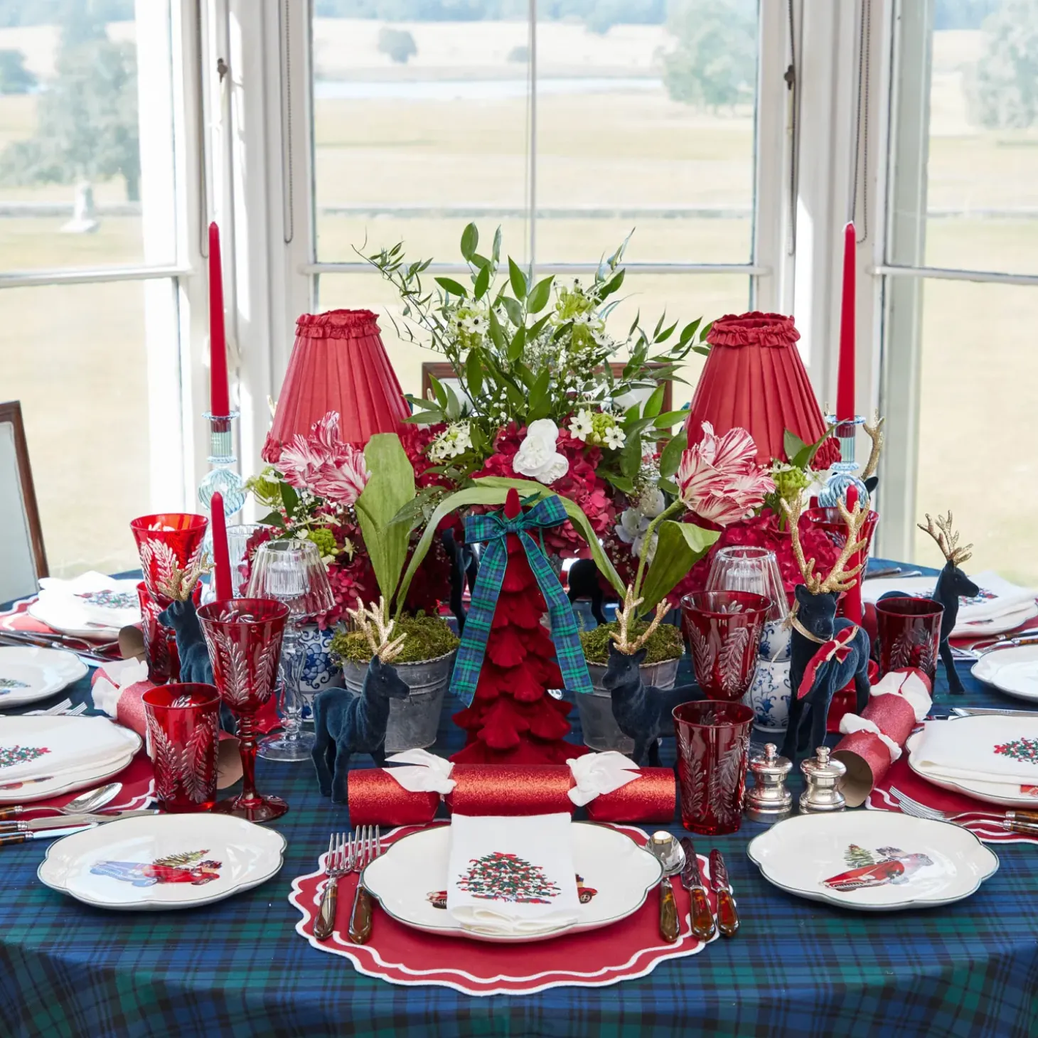Katherine Berry Red Placemats (Set of 4)