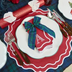 Katherine Berry Red Placemats & Napkins (Set of 4)