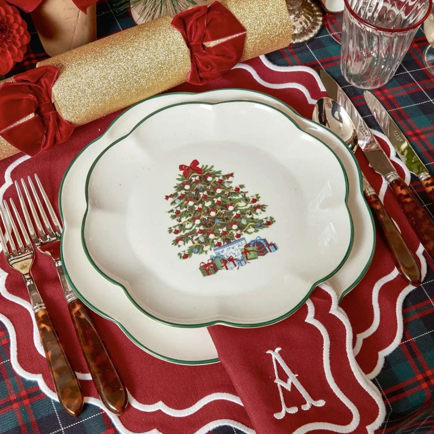 Katherine Berry Red Placemats & Napkins (Set of 4)