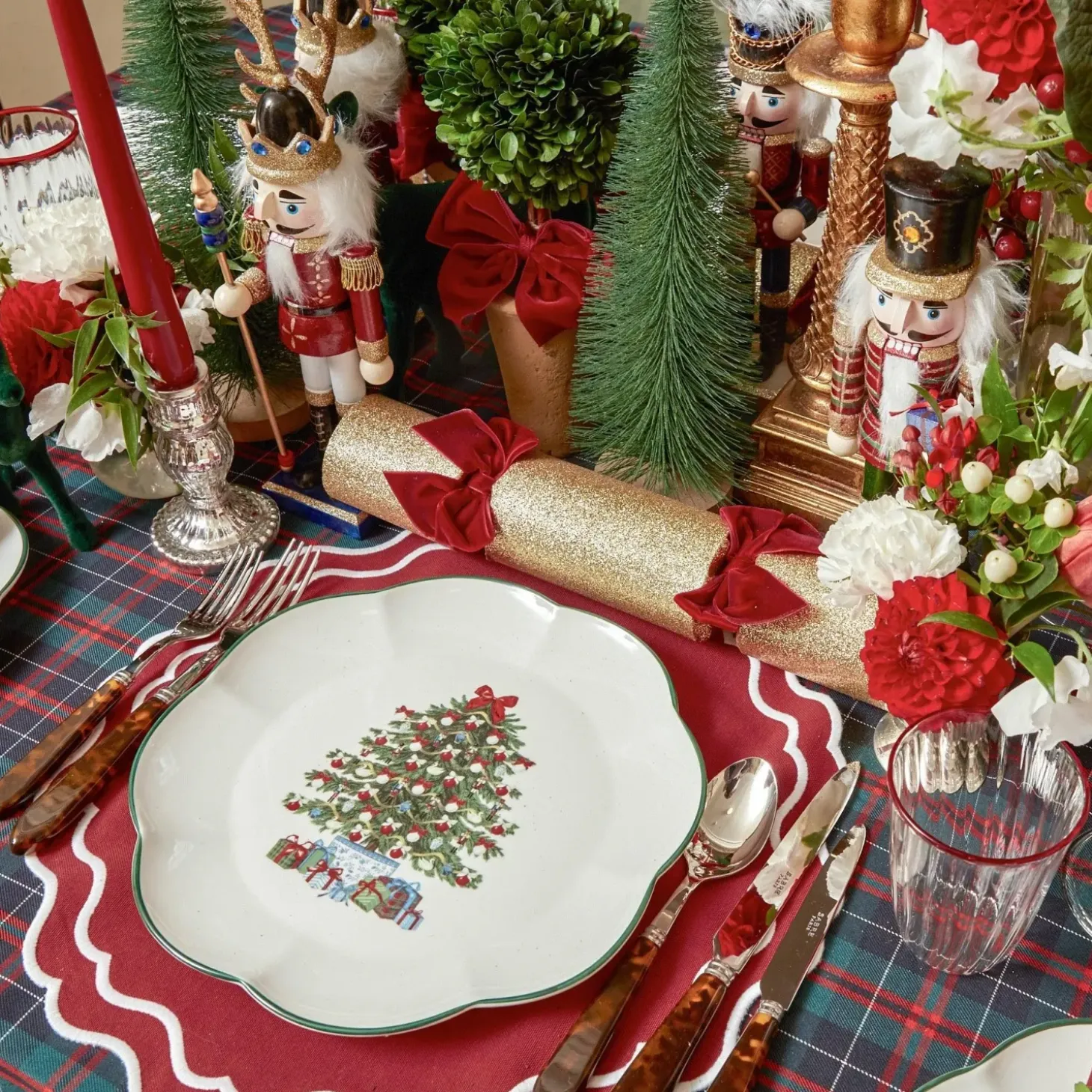 Katherine Berry Red Placemats & Napkins (Set of 4)