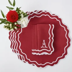 Katherine Berry Red Placemats & Napkins (Set of 4)