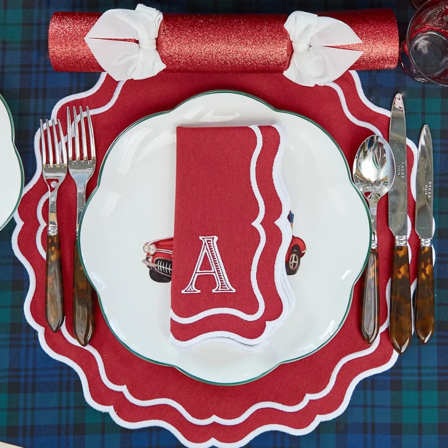 Katherine Berry Red Placemats & Napkins (Set of 4)