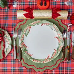 Katherine Green & Red Placemats (Set of 4)
