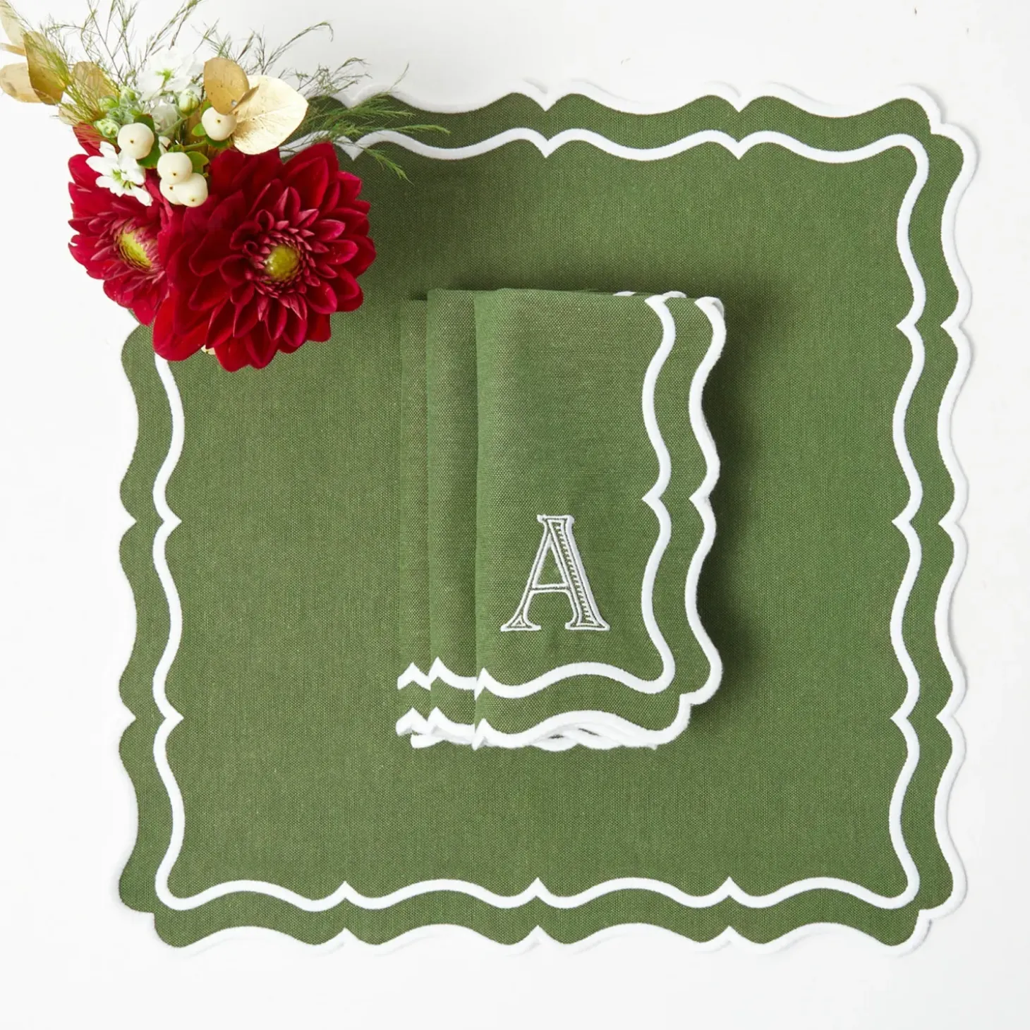 Katherine Green Napkins (Set of 4)