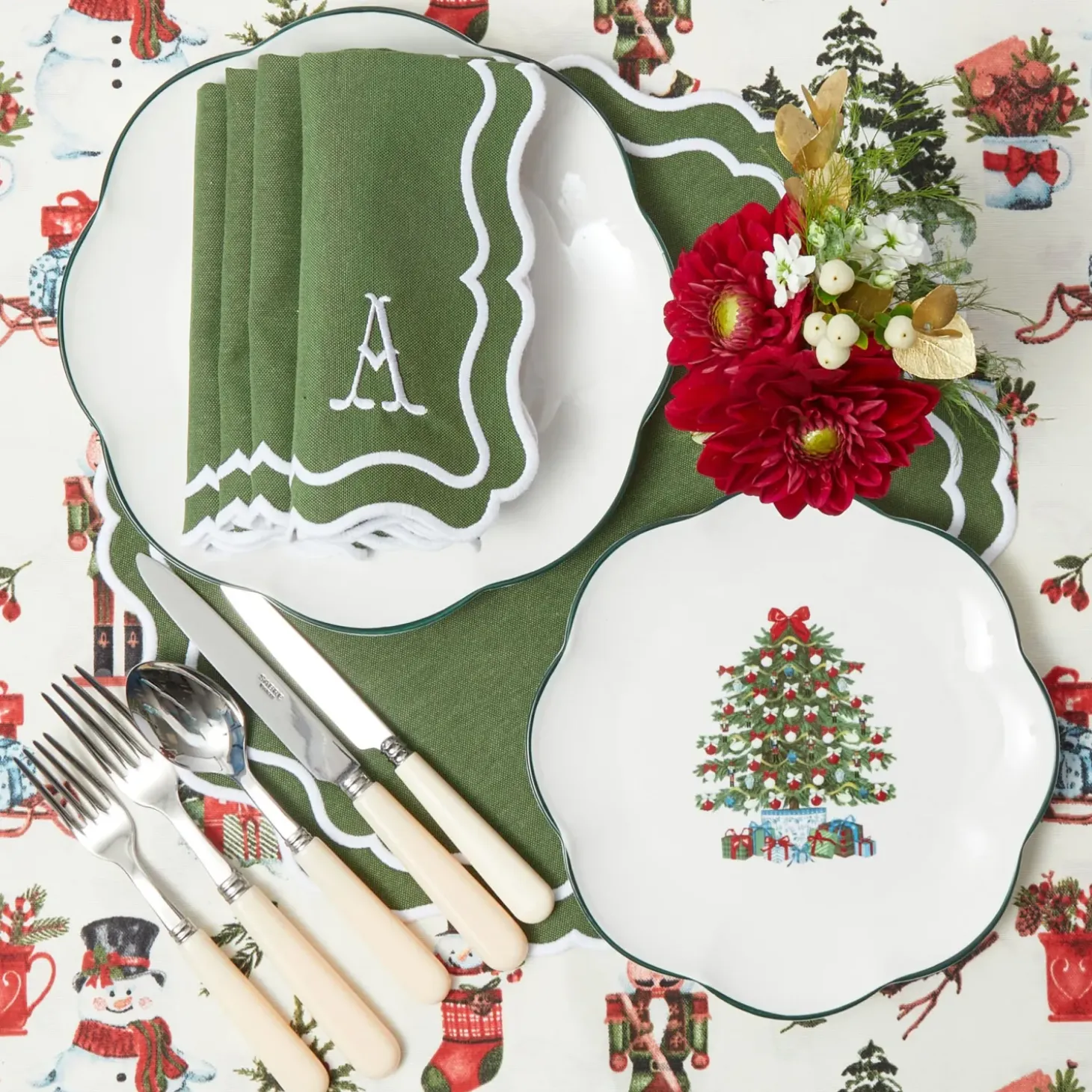 Katherine Green Napkins (Set of 4)