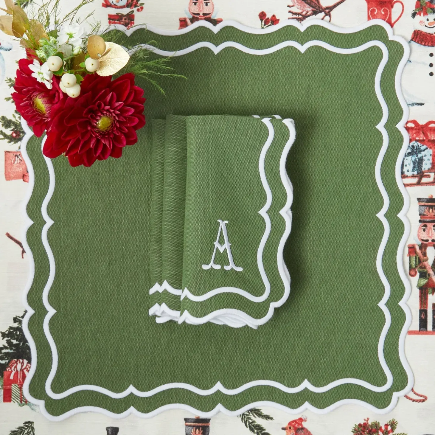 Katherine Green Napkins (Set of 4)