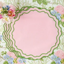 Katherine Pink & Green Placemats (Set of 4)