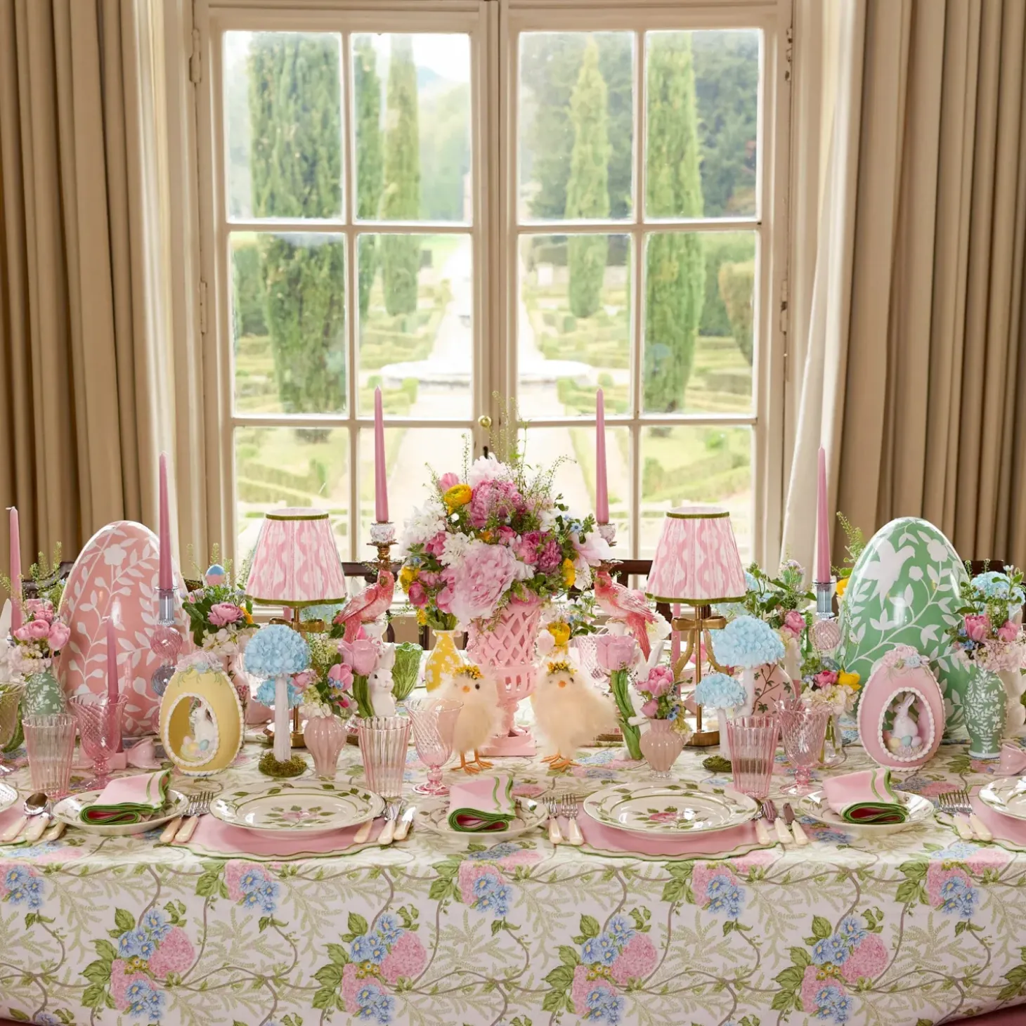 Katherine Pink & Green Placemats (Set of 4)