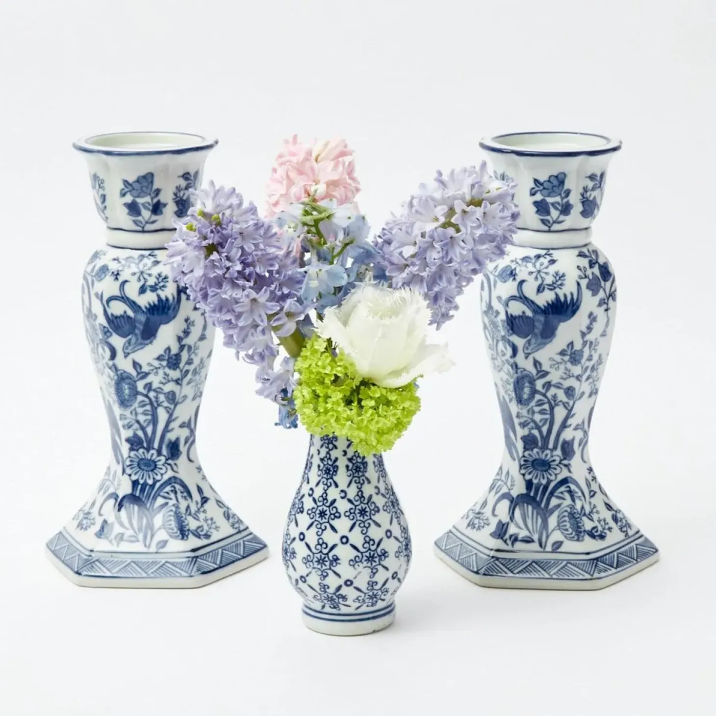 Large Chinoiserie Candle Holder