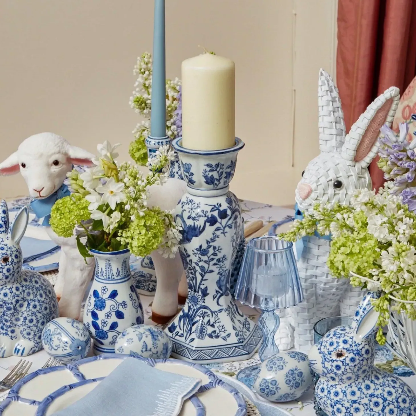 Large Chinoiserie Candle Holder