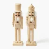 Large Natural Wooden Nutcracker (Pair)