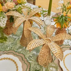 Large Rattan Palm Tree (Pair)