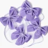 Lilac Velvet Napkin Bows (Set of 4)