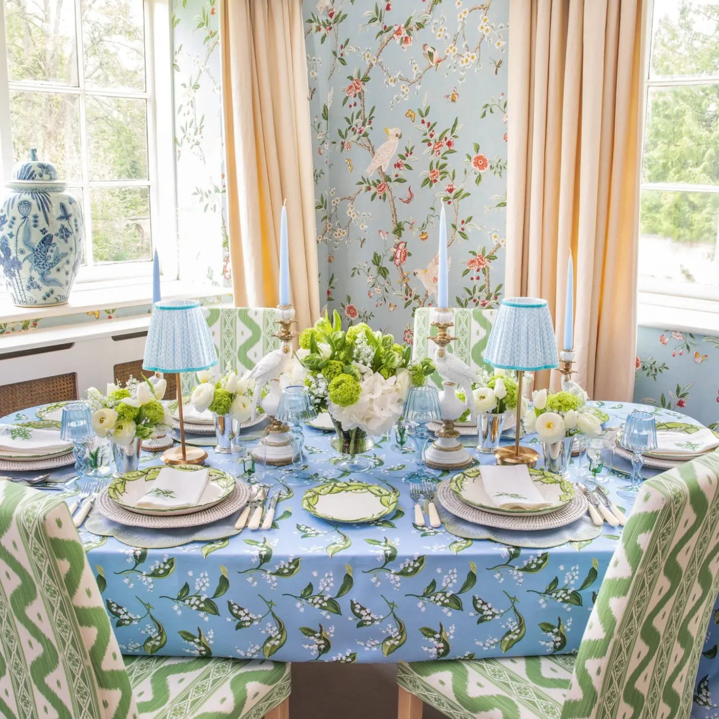 Lily of the Valley Dinner & Starter Plates (Set of 4)