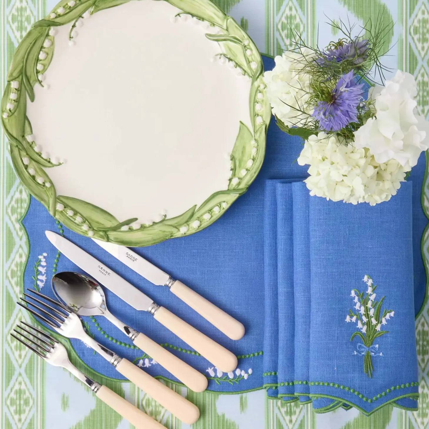 Lily of the Valley Dinner & Starter Plates (Set of 4)