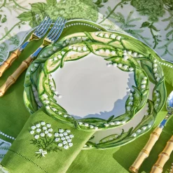 Lily of the Valley Dinner & Starter Plates (Set of 4)
