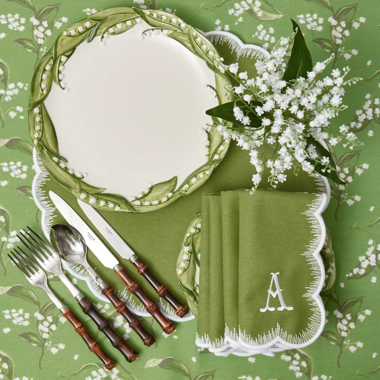 Lily of the Valley Dinner Plates (Set of 4)