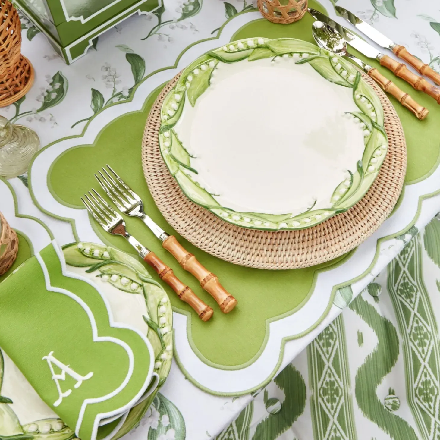Lily of the Valley Dinner Plates (Set of 4)