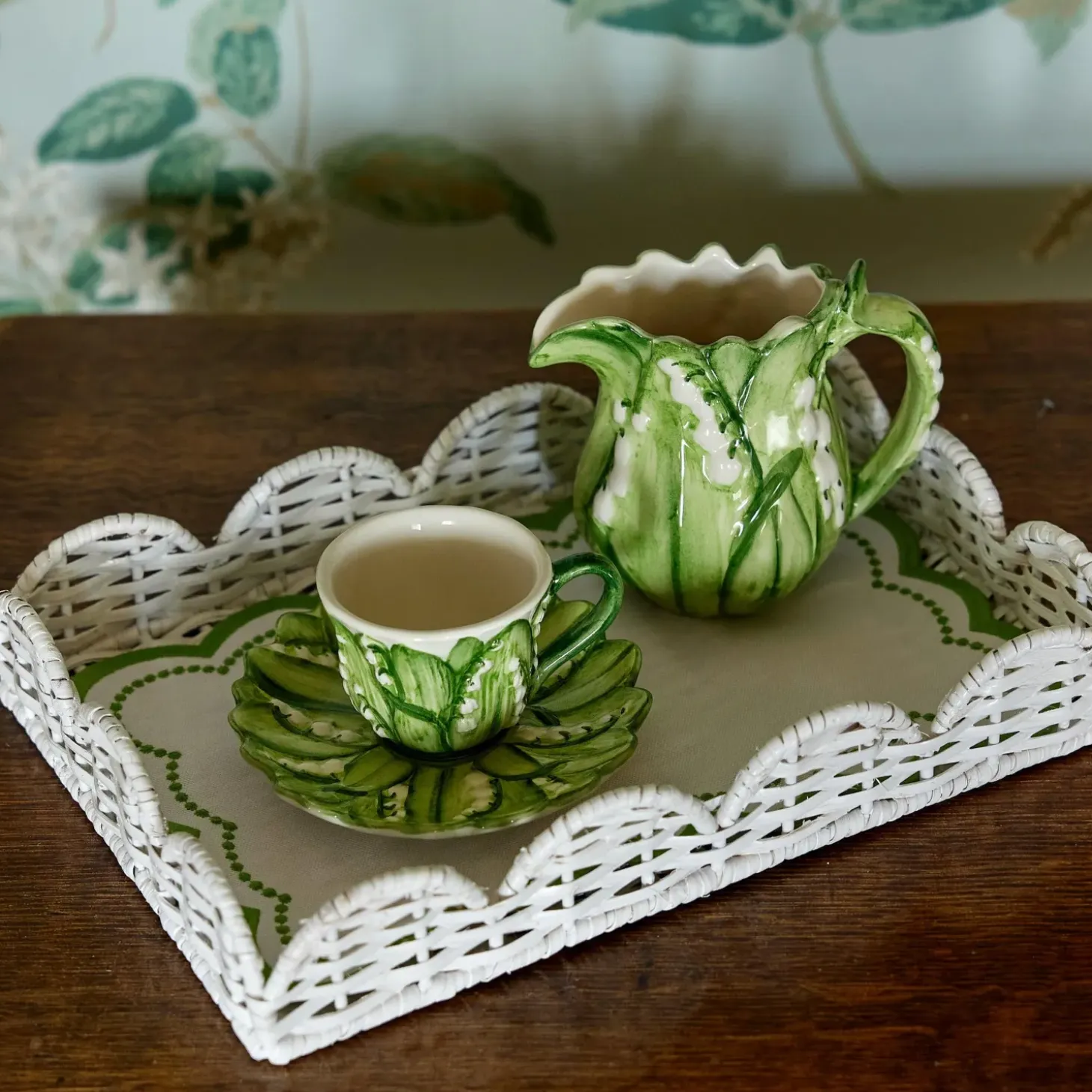 Lily of the Valley Espresso Cup & Saucer