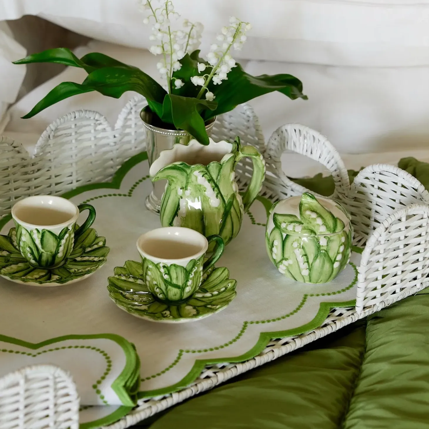 Lily of the Valley Espresso Cup & Saucer