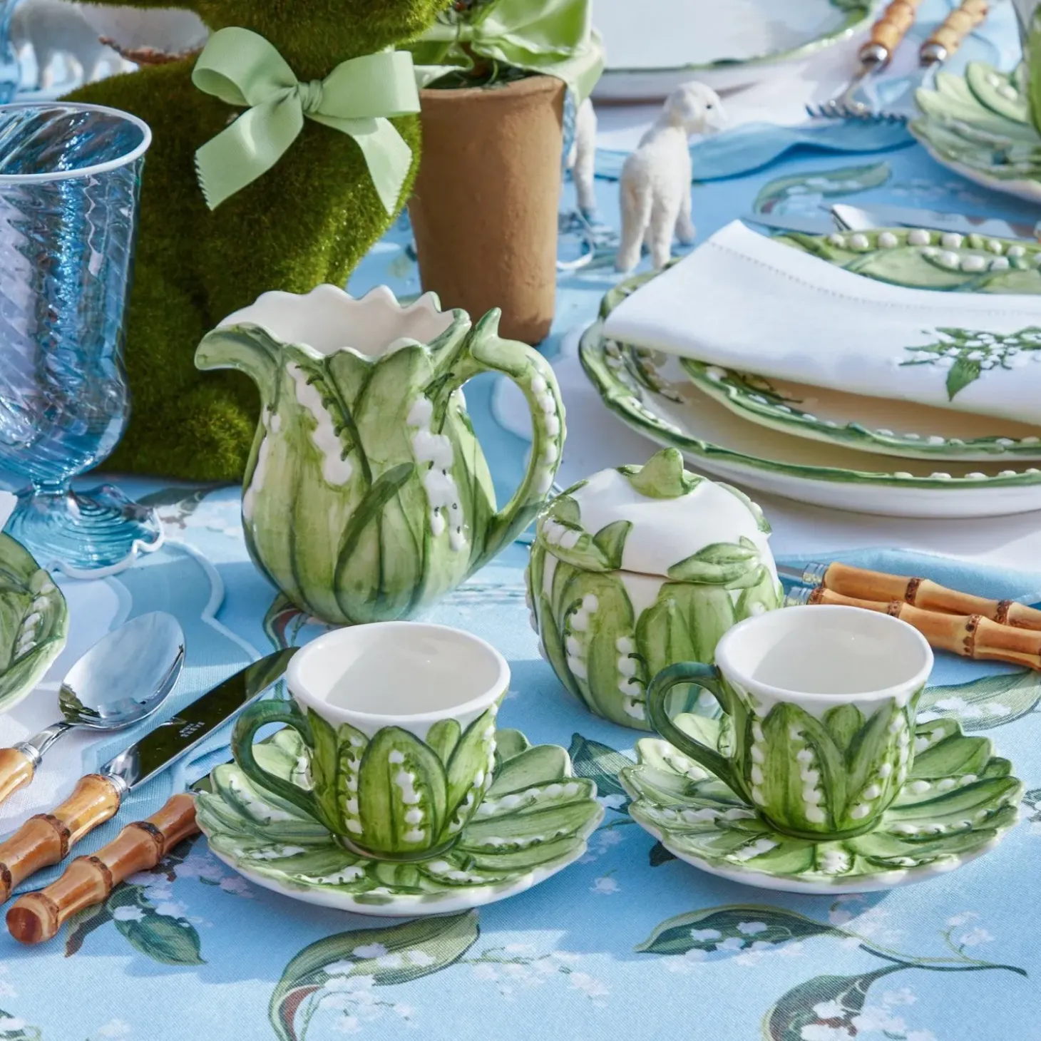 Lily of the Valley Espresso Cup & Saucer