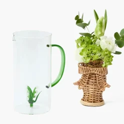 Lily of the Valley Glass Jug