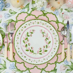 Lily Pink & Green Placemats & Napkins (Set of 4)
