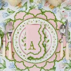 Lily Pink & Green Placemats (Set of 4)