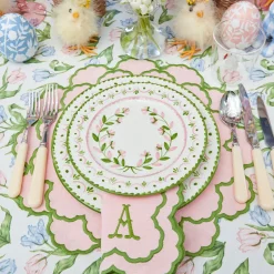 Lily Pink & Green Placemats (Set of 4)