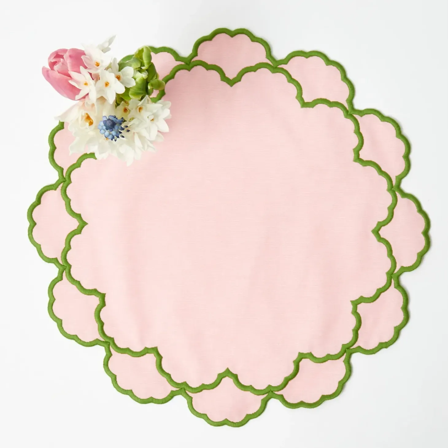 Lily Pink & Green Placemats (Set of 4)