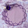 Lily Purple Gingham Placemats (Set of 4)