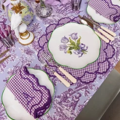 Lily Purple Gingham Placemats (Set of 4)