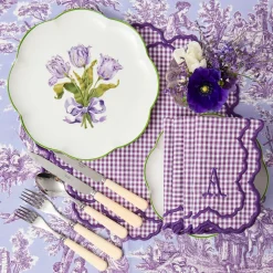 Lily Purple Gingham Placemats (Set of 4)