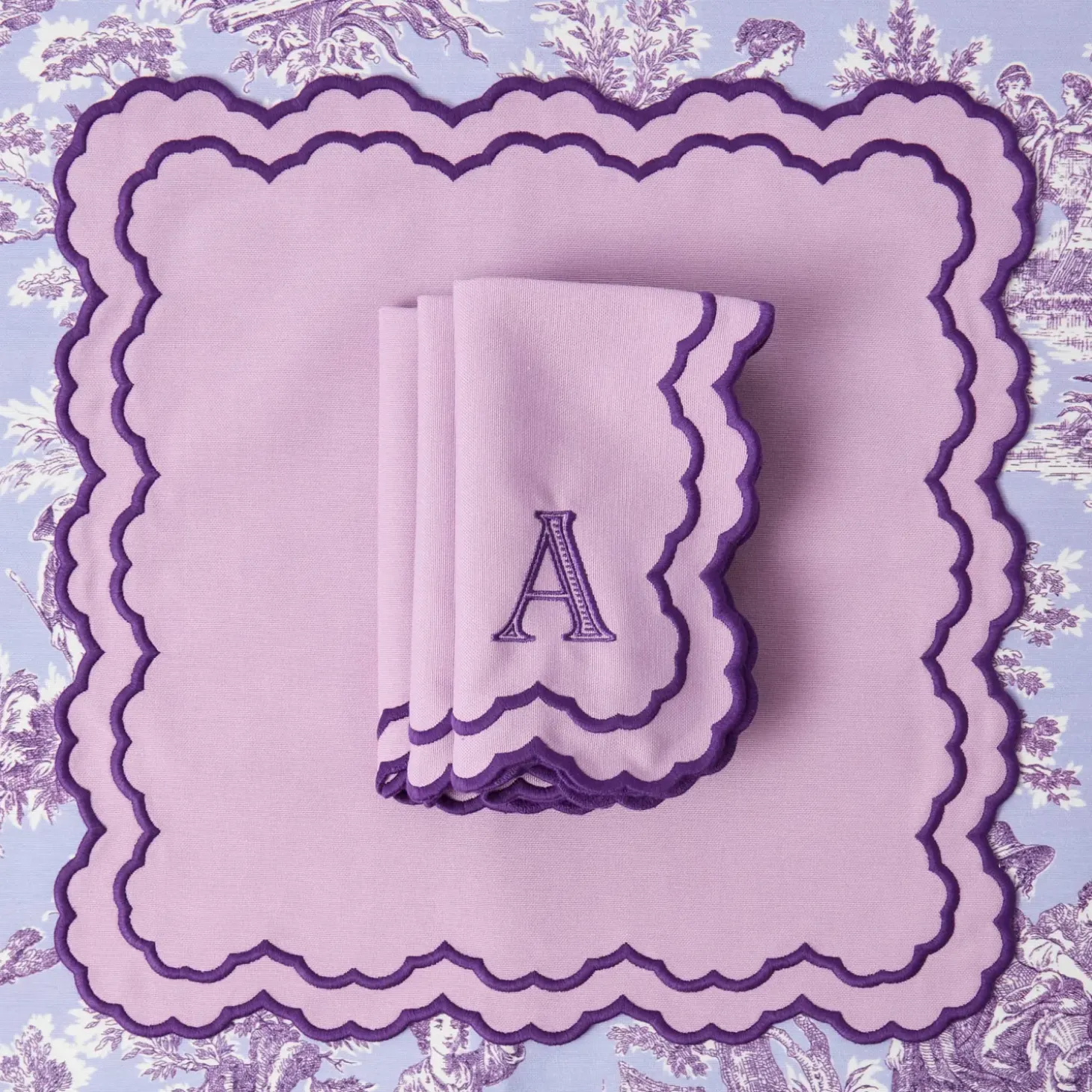 Lily Purple Napkins (Set of 4)