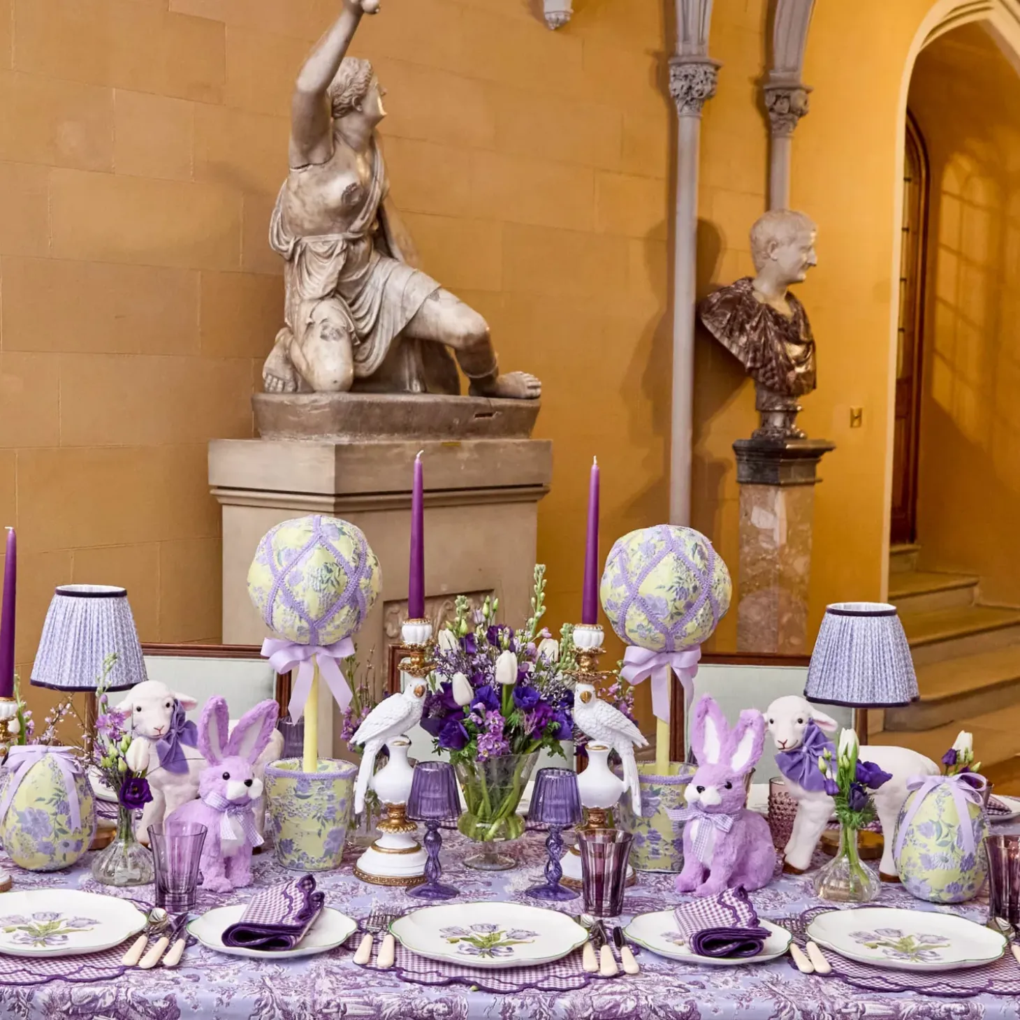 Lily Purple Napkins (Set of 4)