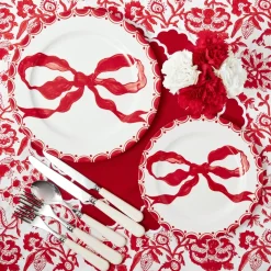 Lily Red & White Placemats (Set of 4)