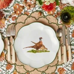 Lily Sand & Green Placemats (Set of 4)