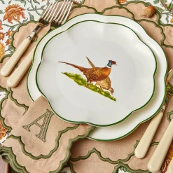 Lily Sand & Green Placemats (Set of 4)