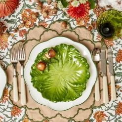 Lily Sand & Green Placemats & Napkins (Set of 4)