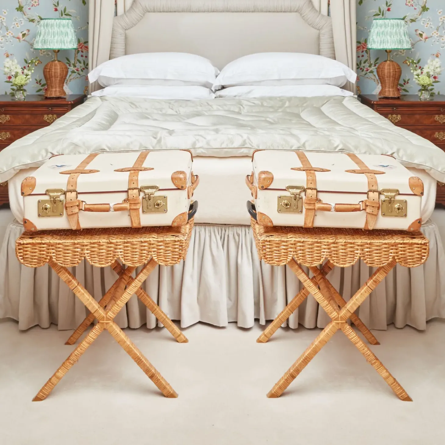 Lucca Rattan Luggage Rack
