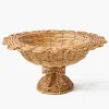 Luciana Bow Rattan Scalloped Bowl