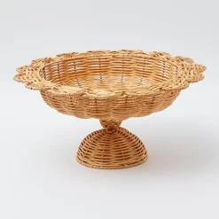 Luciana Rattan Scalloped Bowl