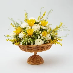 Luciana Rattan Scalloped Bowl