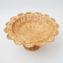 Luciana Rattan Scalloped Bowl