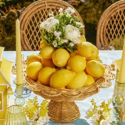 Luciana Rattan Scalloped Bowl