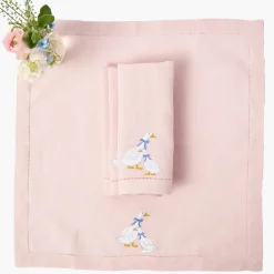 Lucy Goose Pink Linen Napkins (Set of 4)