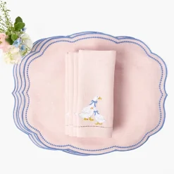 Lucy Goose Pink Linen Napkins (Set of 4)