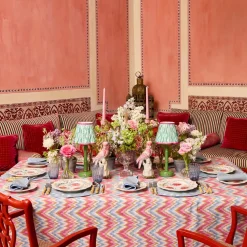 Magdalena Raspberry Tablecloth