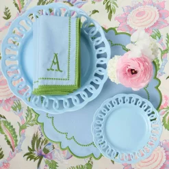 Mariana Blue & Green Napkins (Set of 4)