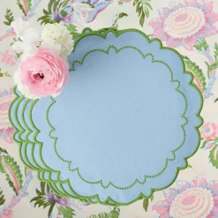 Mariana Blue & Green Placemats (Set of 4)